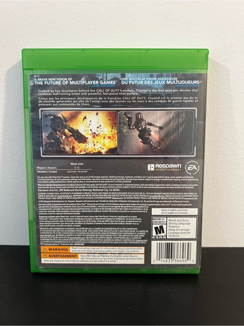 Titanfall Xbox One Complete CIB Like New Disc - Picture 3 of 5